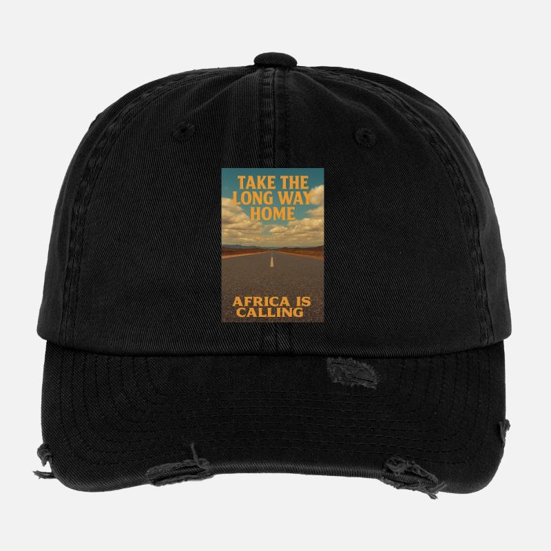 Afrika ruft: langer Weg nach Hause Flexfit Vintage Destroyed Cap