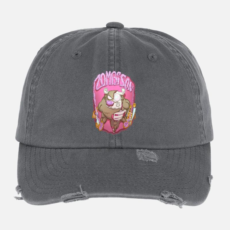 Zombison 3 Flexfit Vintage Destroyed Cap