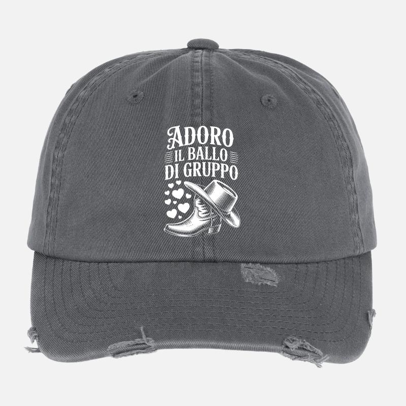 I love group dancing Flexfit Vintage Destroyed Cap