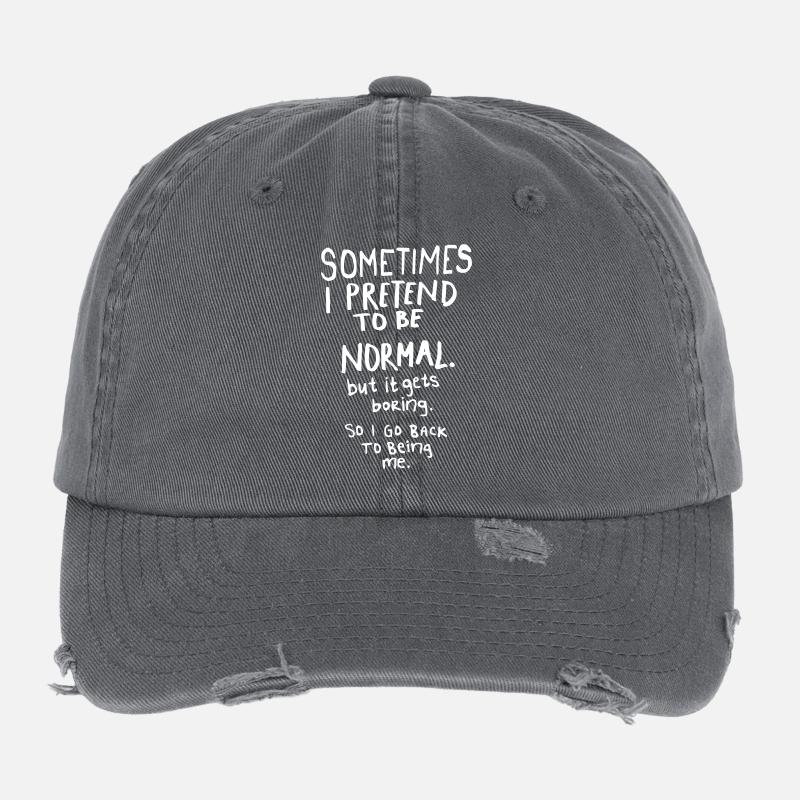 Awesome – Normal Is Boring Flexfit Vintage Destroyed Cap