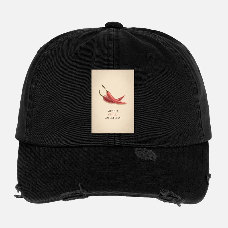 Mit dir Chilli am liebsten Flexfit Vintage Destroyed Cap