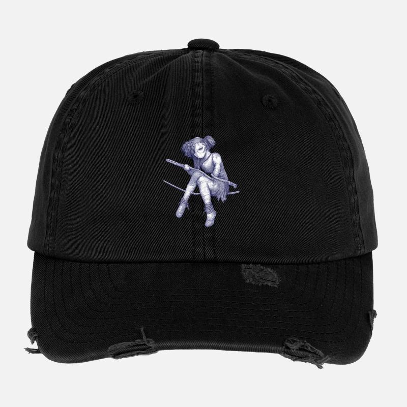 Acrobate à corde dans le dreadpunk Casquette vintage effet usé Flexfit