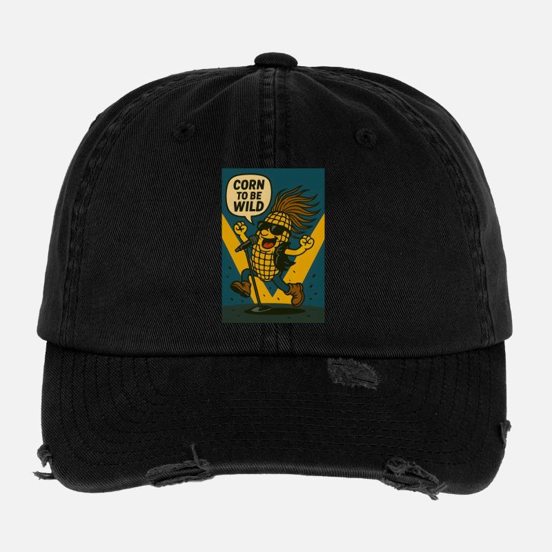 Corn To Be Wild Flexfit Vintage Destroyed Cap