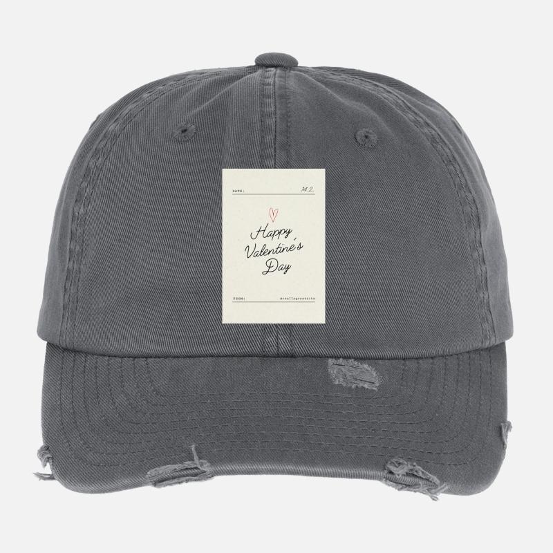 Bonne Saint-Valentin, mon amour Casquette vintage effet usé Flexfit