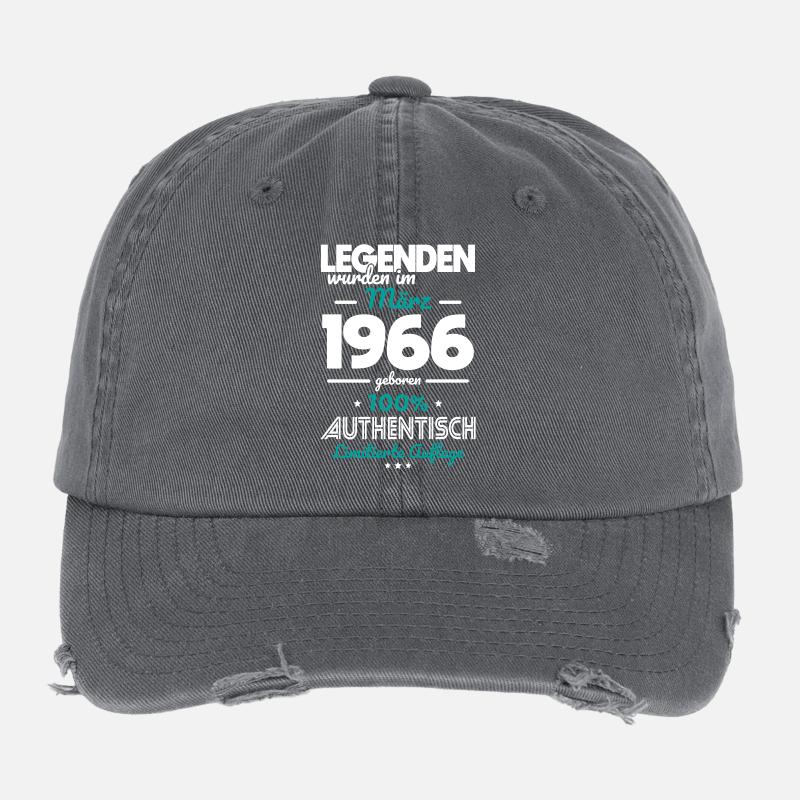 60e anniversaire - Les légendes ont été créées en mars 1966 Casquette vintage effet usé Flexfit