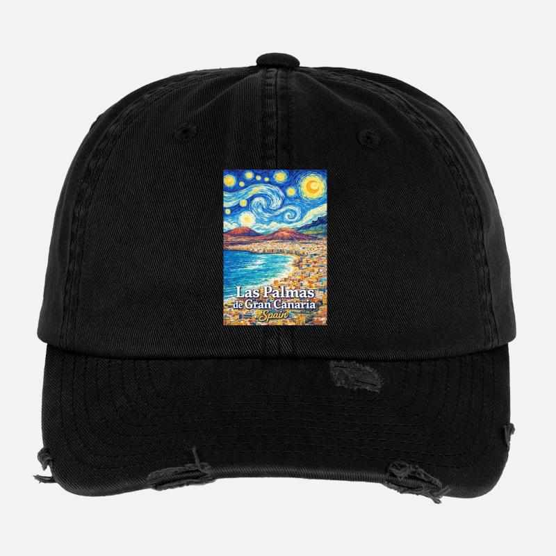Las Palmas de Gran Canaria Spain Flexfit Vintage Destroyed Cap