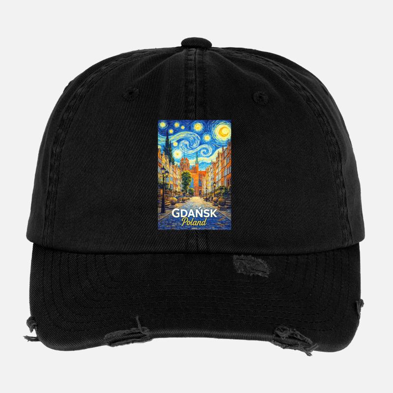 Gdańsk, Polen Flexfit Vintage Destroyed Cap