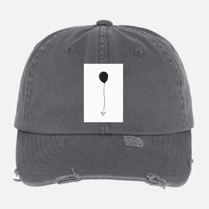Affiche minimaliste de ballons Casquette vintage effet usé Flexfit
