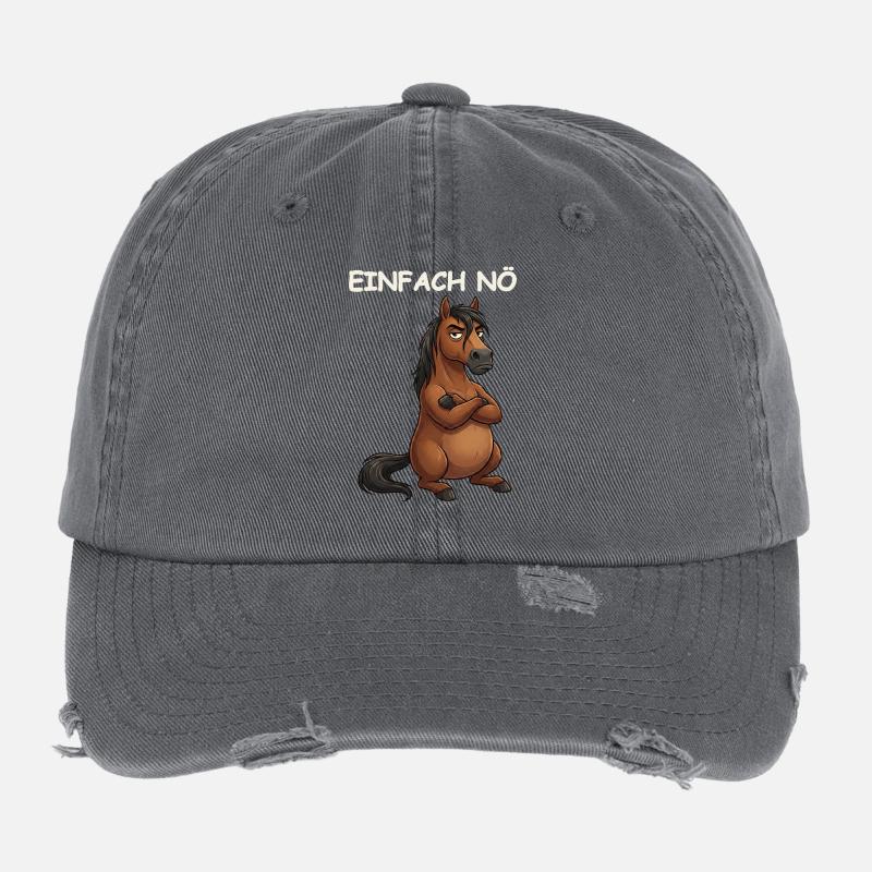 Diction drôle de cheval Casquette vintage effet usé Flexfit