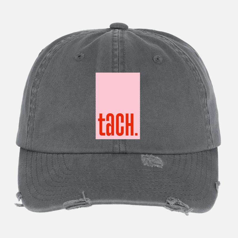 Tach - pink red Flexfit Vintage Destroyed Cap