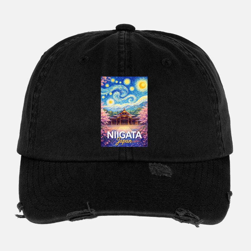 Niigata, Japon Casquette vintage effet usé Flexfit