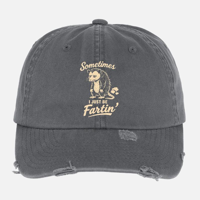 Sometimes I'm just a farting man, e Flexfit Vintage Destroyed Cap