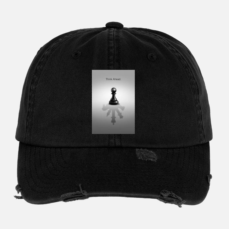 Think Ahead Minimal Mindset Design Flexfit Vintage Destroyed Cap