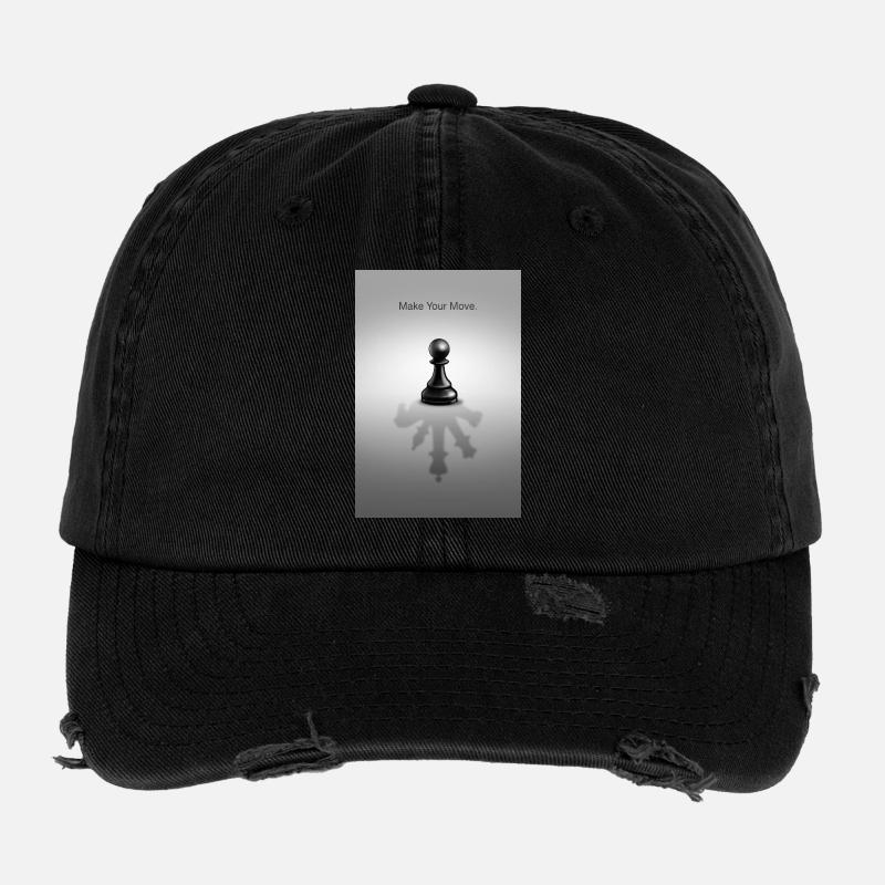 Make Your Move Minimal Mindset Design Casquette vintage effet usé Flexfit