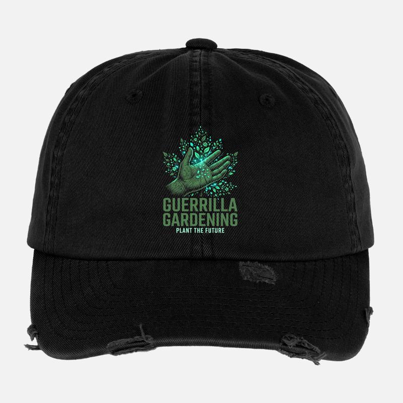 Jardinage de guérilla Casquette vintage effet usé Flexfit