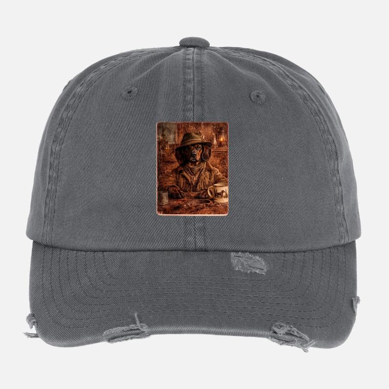 Le Conseil forestier - Tecksbracke alpin Casquette vintage effet usé Flexfit