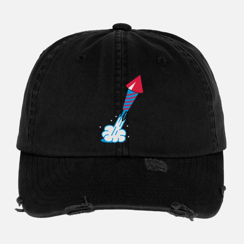 Le feu d'artifice Casquette vintage effet usé Flexfit
