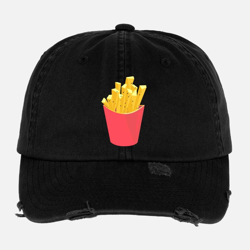 Frites Artistiques Abstraites Casquette vintage effet usé Flexfit