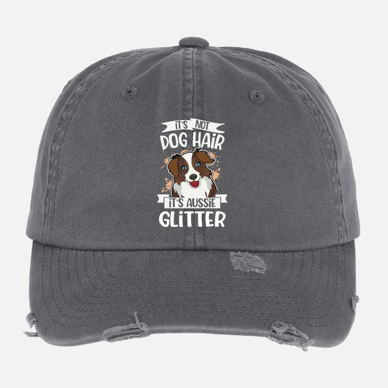 Australian Shepherd Casquette vintage effet usé Flexfit