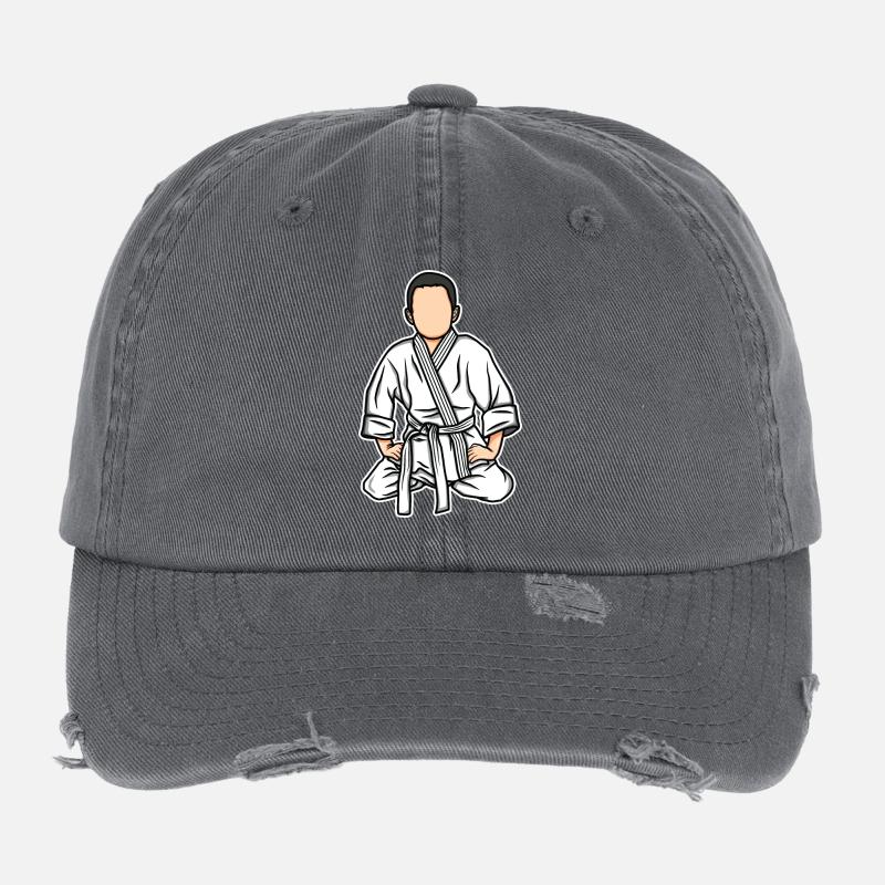 Funny judo kid Flexfit Vintage Destroyed Cap