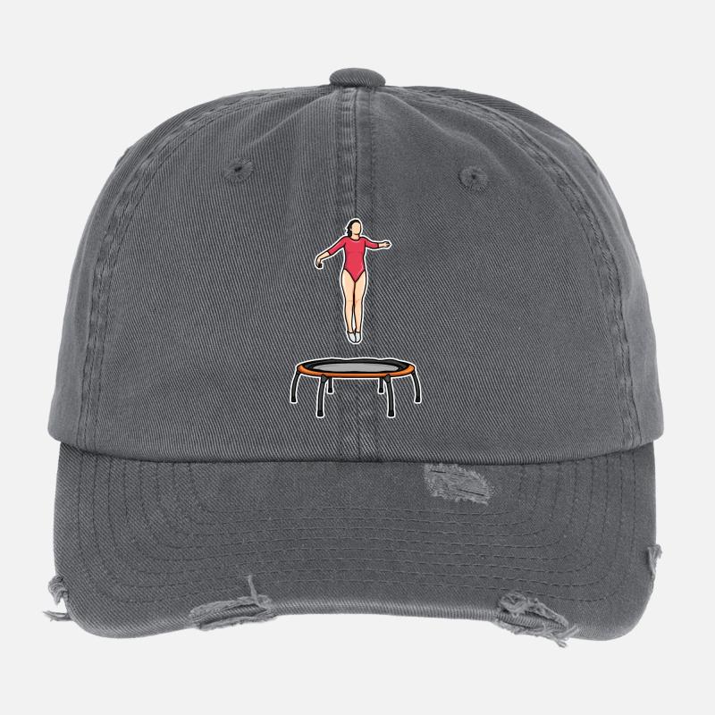 Trampolin Mädel Flexfit Vintage Destroyed Cap