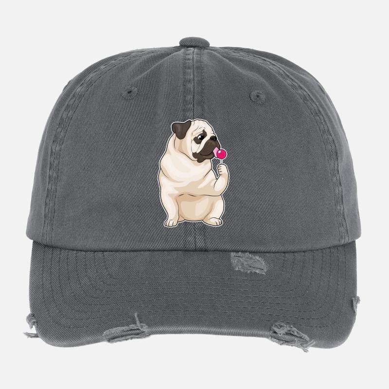 Mops Lollipop Flexfit Vintage Destroyed Cap