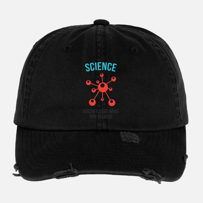 La science ne se soucie pas de ce que vous croyez Casquette vintage effet usé Flexfit