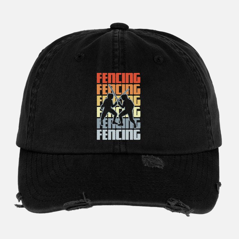 Retro Fechten Flexfit Vintage Destroyed Cap