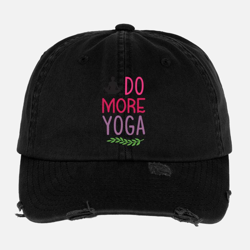 Machen Sie mehr Yoga Flexfit Vintage Destroyed Cap
