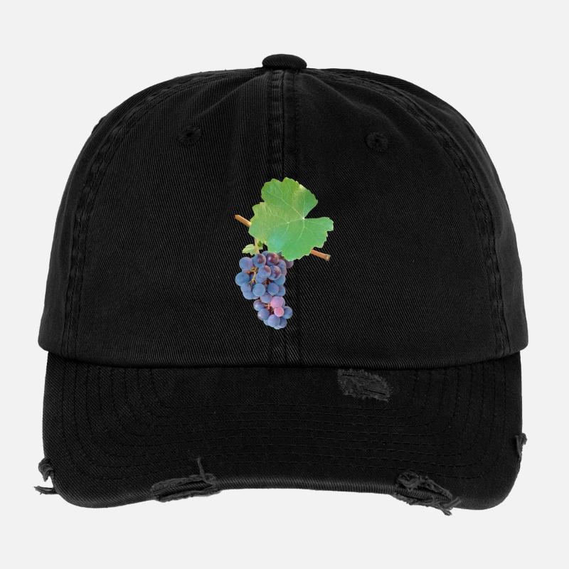 Weintrauben – fruchtige Eleganz Flexfit Vintage Destroyed Cap