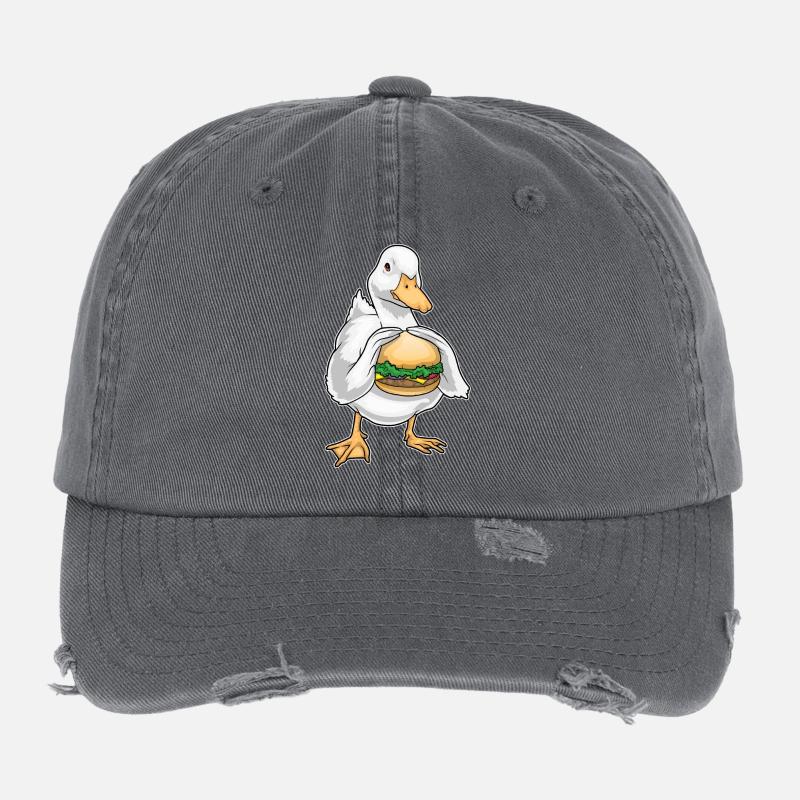 Duck Cheeseburger Flexfit Vintage Destroyed Cap