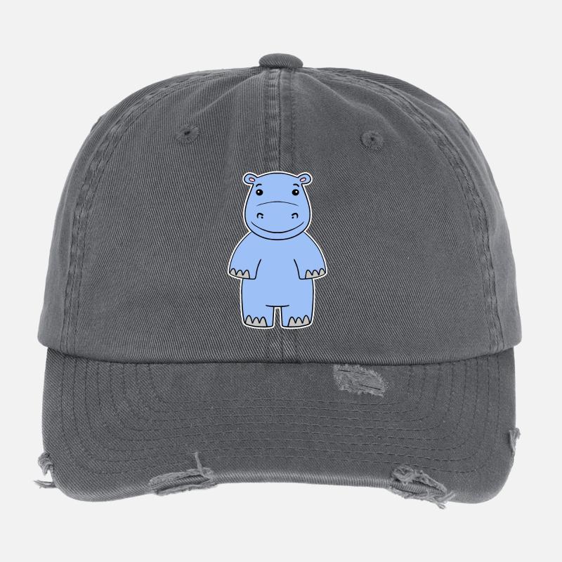 Hippopotame Casquette vintage effet usé Flexfit