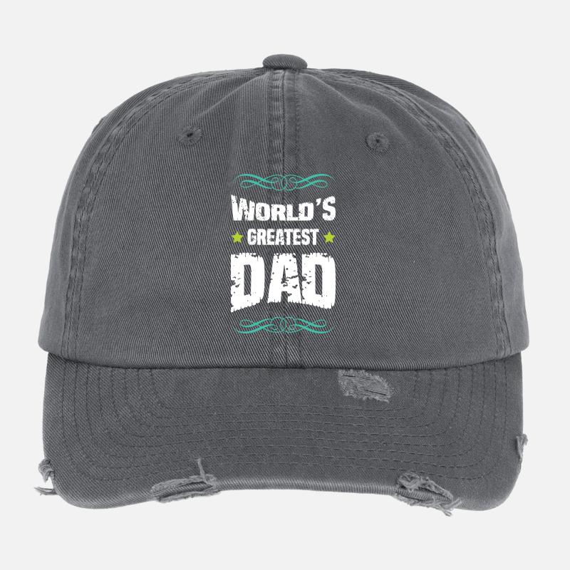 Les meilleures lettres majuscules du monde pour les pères Casquette vintage effet usé Flexfit