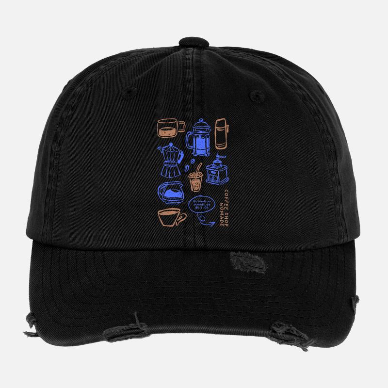 Coffeshop Essentials Flexfit Vintage Destroyed Cap