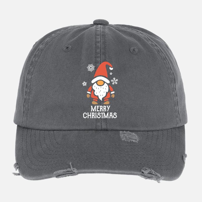 Nain de Noël Joyeux Noël Design Casquette vintage effet usé Flexfit