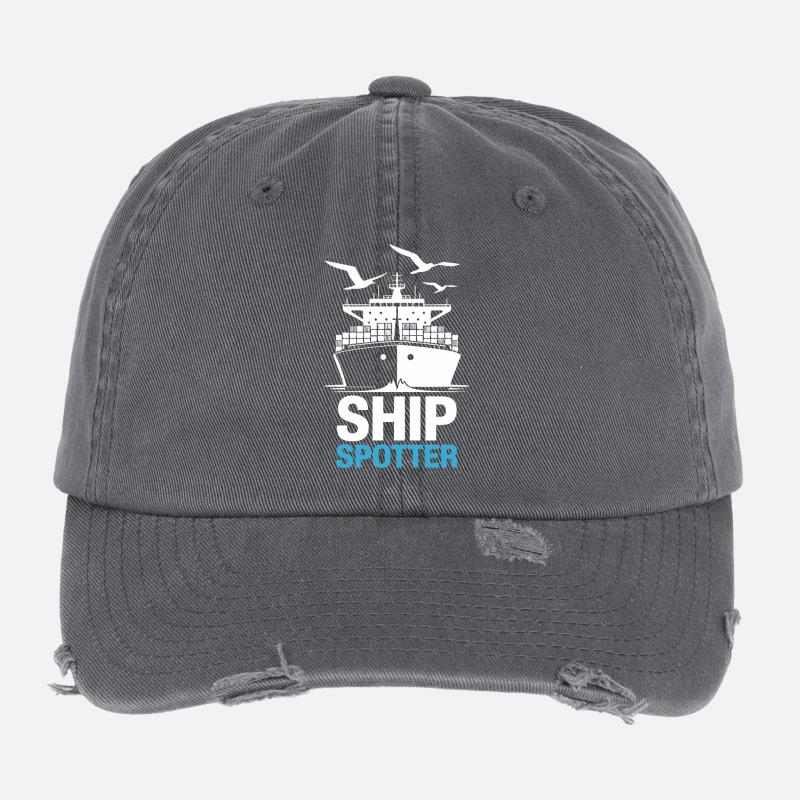 Ship Spotter Leidenschaft Maritim Flexfit Vintage Destroyed Cap