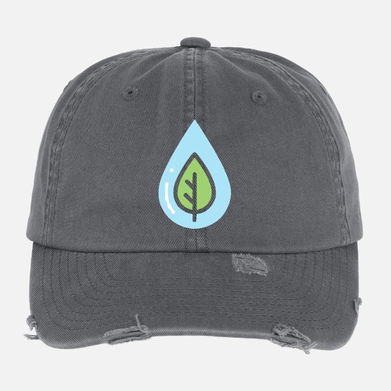 Eco Drop Nature Conservation Flexfit Vintage Destroyed Cap