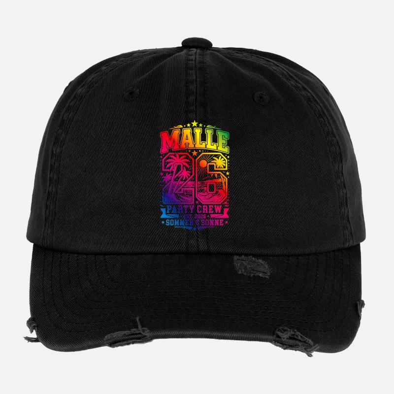 Malle 26 Jersey Multicoloured Mallorca Flexfit Vintage Destroyed Cap
