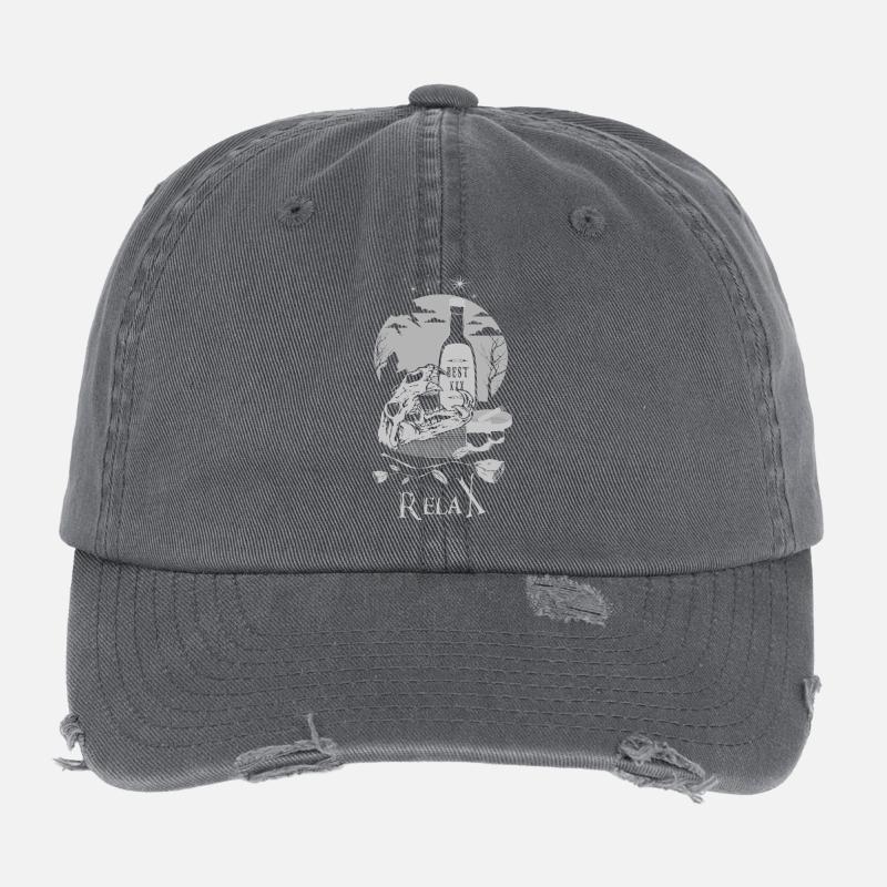Best Relax Whiskey Flexfit Vintage Destroyed Cap