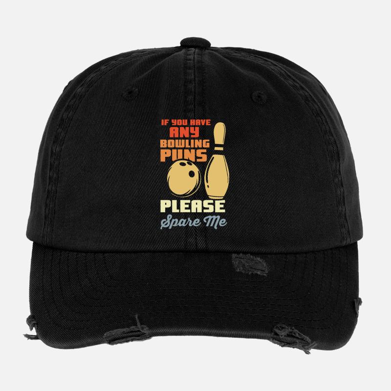 Blague de bowler Casquette vintage effet usé Flexfit