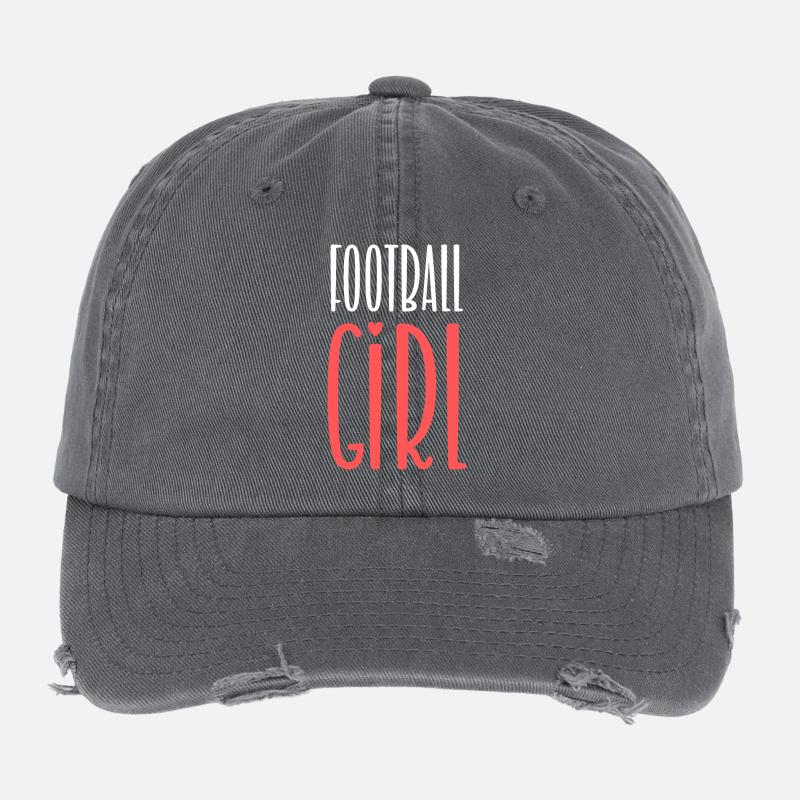 Fußballmädchen niedlich Flexfit Vintage Destroyed Cap