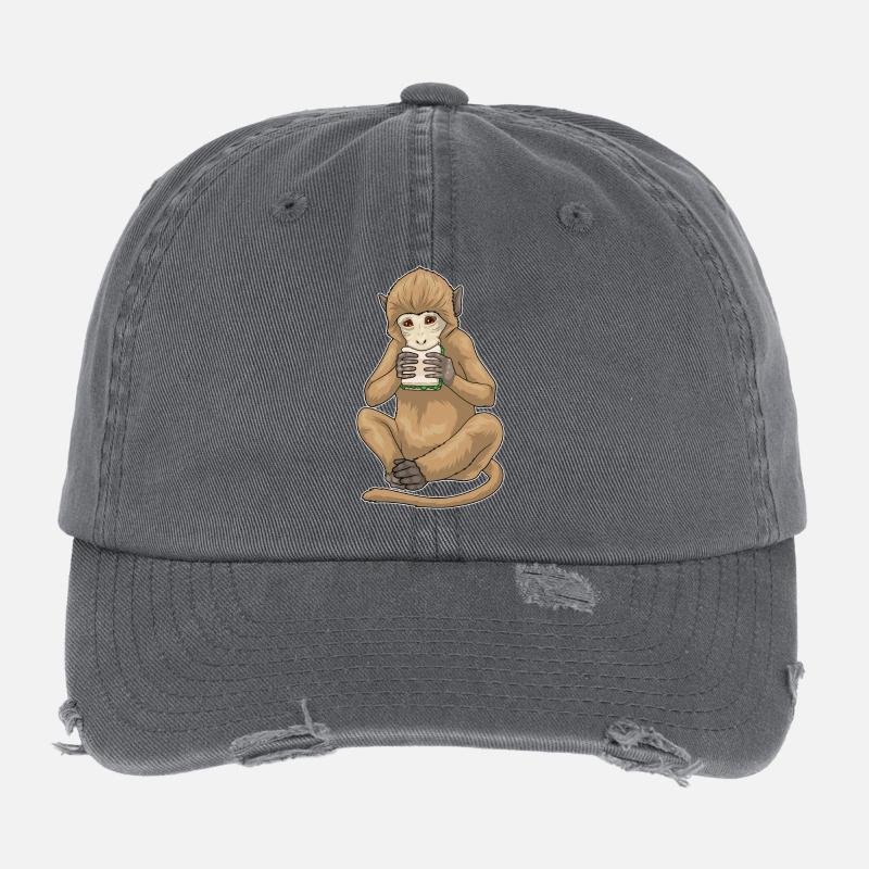 Monkey Sandwich Flexfit Vintage Destroyed Cap