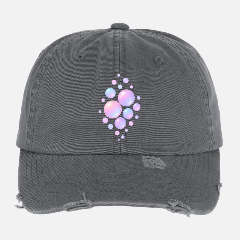 Dreamy Bubbles Flexfit Vintage Destroyed Cap