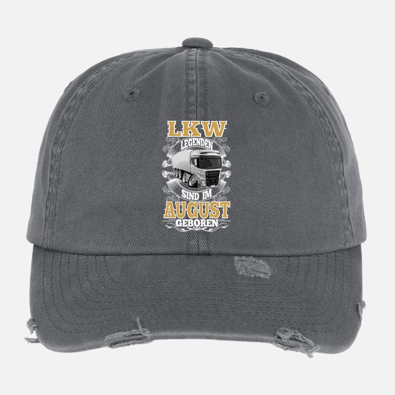 Lkw Fahrer Geburtstag August Flexfit Vintage Destroyed Cap