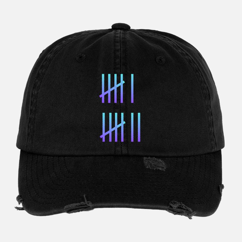 Six Seven Memes Flexfit Vintage Destroyed Cap