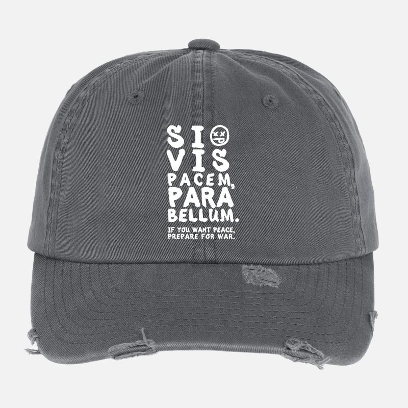 SI VIS PACEM PARA BELLUM – Gym & Martial Arts Flexfit Vintage Destroyed Cap