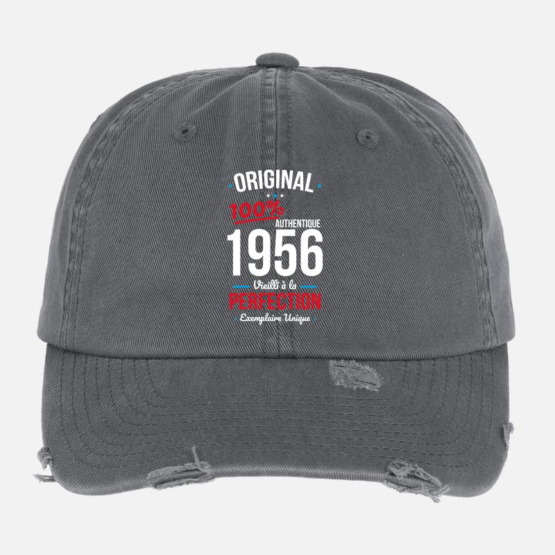 1956 – Original – Exemplaire unique Casquette vintage effet usé Flexfit