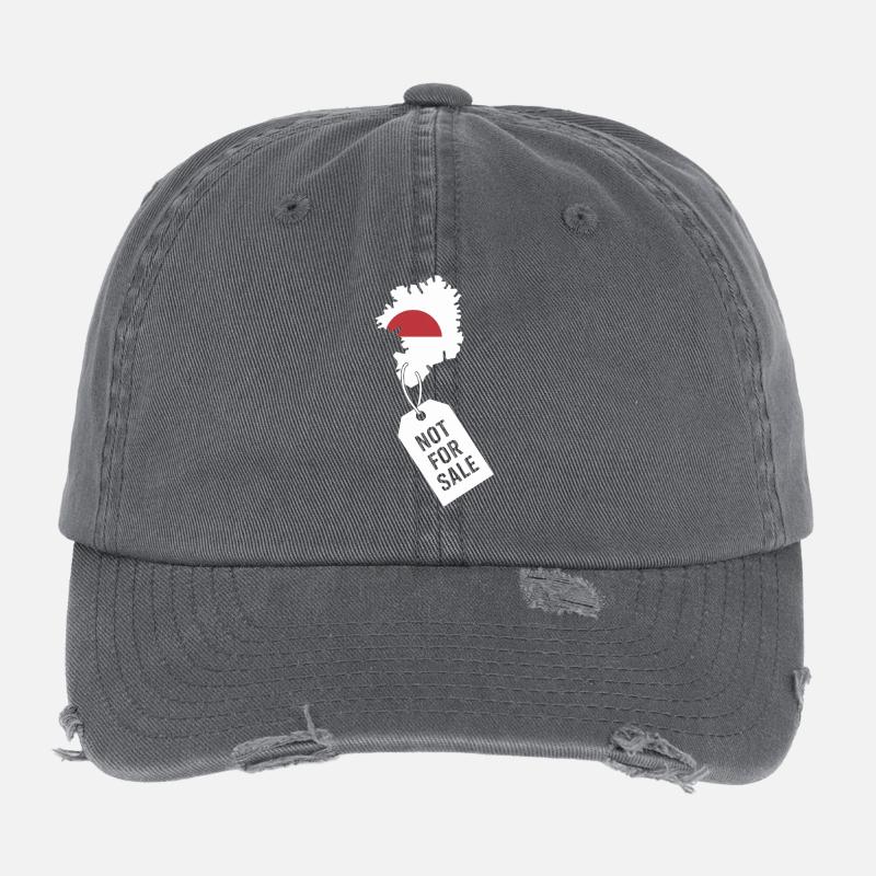 Grönland nicht zum Verkauf – Statement-Design Flexfit Vintage Destroyed Cap
