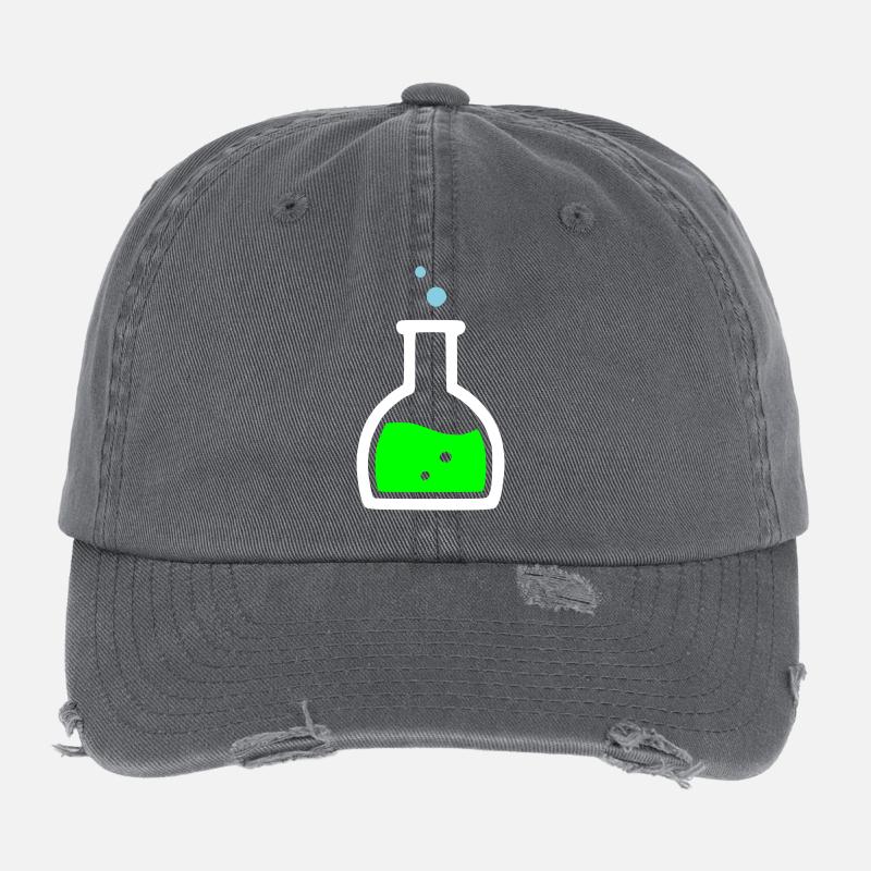 Potion Verte Empoisonnée Casquette vintage effet usé Flexfit