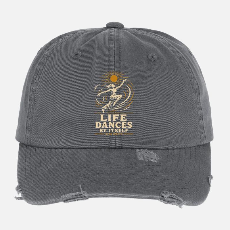 Kosmischer Lebenstanz Flexfit Vintage Destroyed Cap